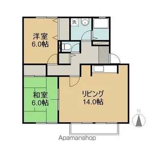 エーデルハイムA【101号室号室】の間取り