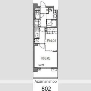 オーブレジデンス神南【7階】の間取り