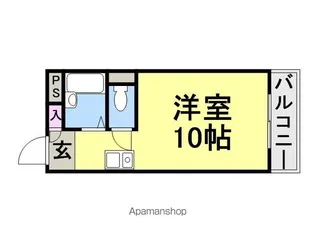 エメラルド大物【201号室】の間取り