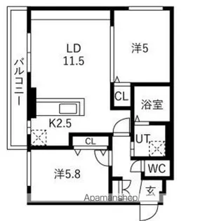 J-CITY.STELLA【4階】の間取り