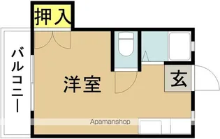 ルミエール橘【203号室】の間取り