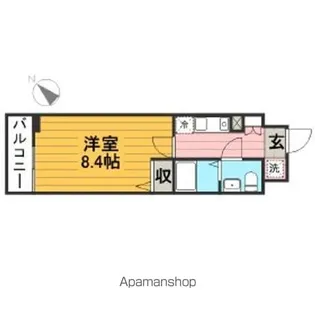 フィース蔵前【6階】の間取り