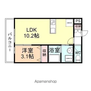 ラ・ビスタKOSUGI【3階】の間取り