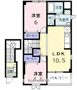 コンステラシオン【2階】の間取り