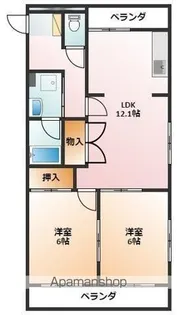 メゾンドール西町【4階】の間取り