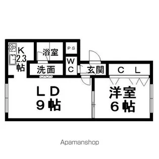 マッティーノ【1-A号室】の間取り