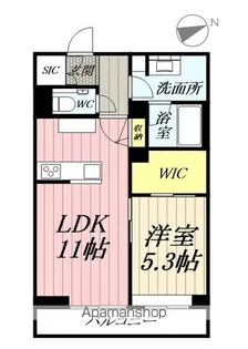 ルピナスⅠ【2階】の間取り