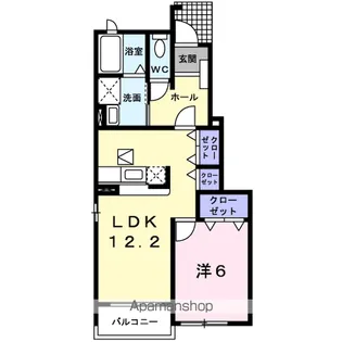 フィオーレ【1階】の間取り