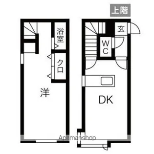 メゾンベルファム【108号室】の間取り