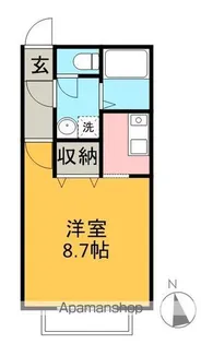 エクレシア有楽【202号室】の間取り