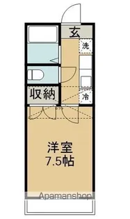 ウィンミルNO.6【2階】の間取り