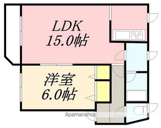 大國マンション【103号室】の間取り