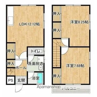 WHITEANGEL【2階】の間取り