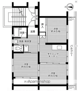ビレッジハウス志度1号棟【501号室】の間取り