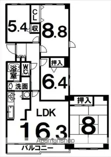 パストラルハイム公園東町【203号室】の間取り