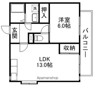 メゾンド・タナカ【3階】の間取り
