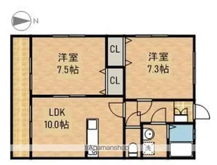 フォンテーヌ【1階】の間取り