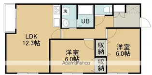 ハイツあかり【301号室】の間取り