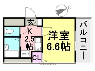 J&SBUILDING【202号室】の間取り