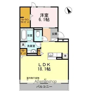 タウンリバティII【2階】の間取り