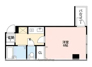 シャテロ住吉【3階】の間取り