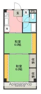 メゾンアルパ宮町【401号室】の間取り
