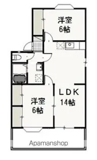 アンジェリーク・ドミール B【1階】の間取り