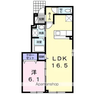 ジーナ【1階】の間取り