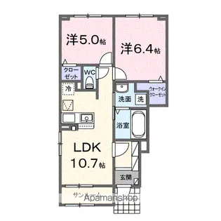 メゾンシャルール【1階】の間取り