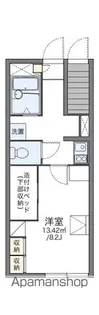 レオパレスウエスト タウン【107号室】の間取り