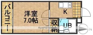 上島コモンコートD棟【3階】の間取り
