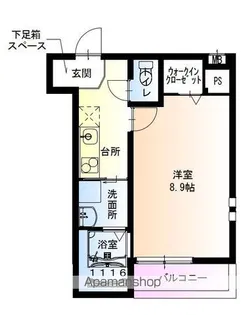 フジパレス百舌鳥駅南Ⅱ番館【105号室】の間取り