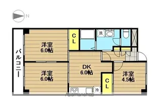 本橋ハイツ【4階】の間取り