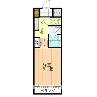 エコール久米【614号室】の間取り