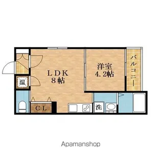 F ASECIA 関目【101号室】の間取り