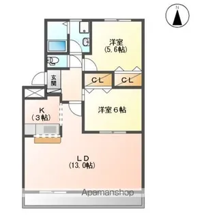 フィットタウン.N(FIT TOWN.N)【2階】の間取り