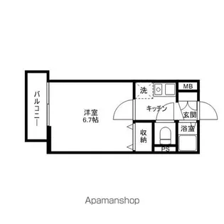 AEC天神東アネックス【302号室】の間取り