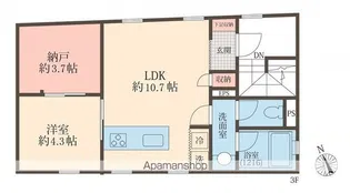 テラス松庵【3階】の間取り
