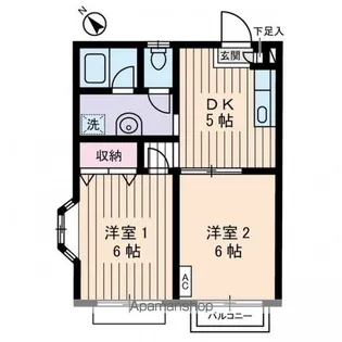 ハイツ マイルド【2階】の間取り