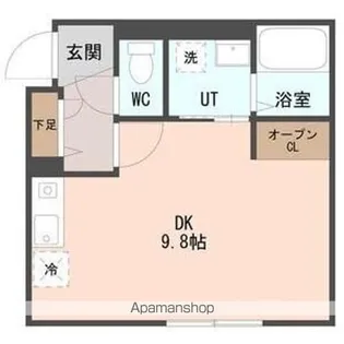 COFFRET(コフレ)西町北【3階】の間取り