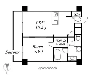 SK BUILDING-10【602号室】の間取り