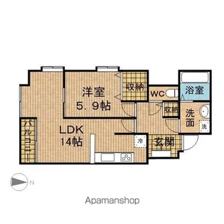 LAURELCOURT常盤(ローレルコート常盤)【12階】の間取り