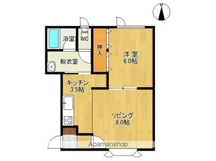 ハウスマエダ【202号室】の間取り