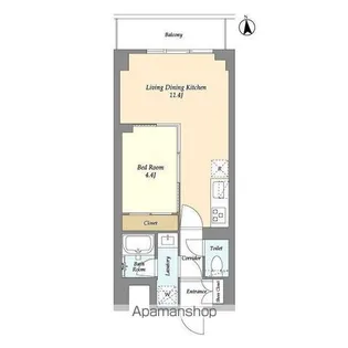 コンフォリア竹ノ塚イースト【7階】の間取り