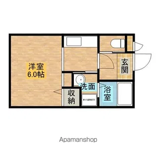 フリッシュコート【2階】の間取り