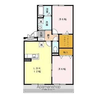 ルミエール A【2階】の間取り