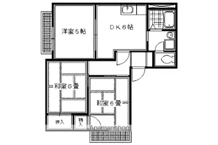 ガーデンハイツ花園【103号室】の間取り