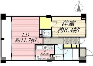 東京都新宿区左門町【マンション】の間取り