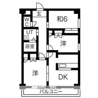 ベルルージュ上社【3階】の間取り