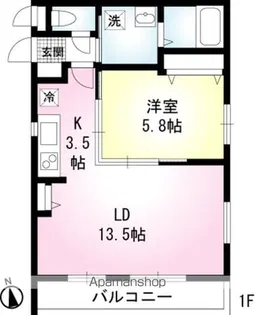 ヴィートヒュース【1階】の間取り